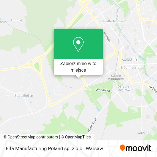 Mapa Elfa Manufacturing Poland sp. z o.o.