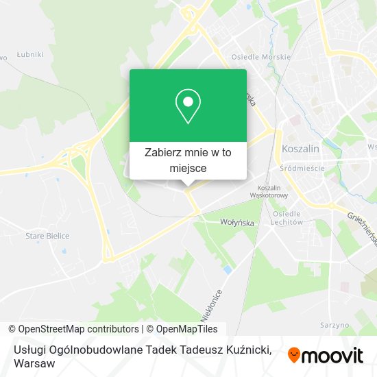 Mapa Usługi Ogólnobudowlane Tadek Tadeusz Kuźnicki