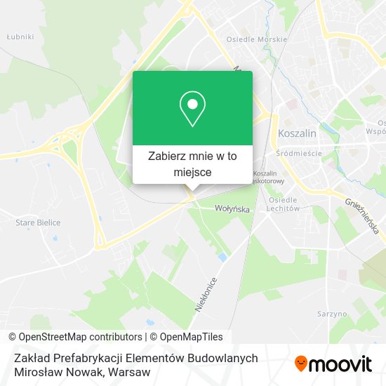 Mapa Zakład Prefabrykacji Elementów Budowlanych Mirosław Nowak