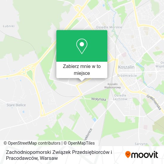 Mapa Zachodniopomorski Związek Przedsiębiorców i Pracodawców