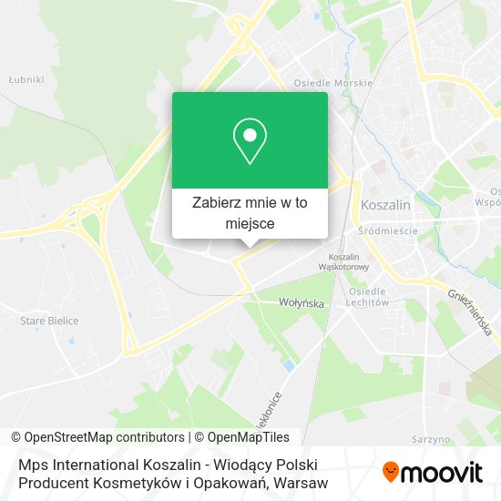 Mapa Mps International Koszalin - Wiodący Polski Producent Kosmetyków i Opakowań