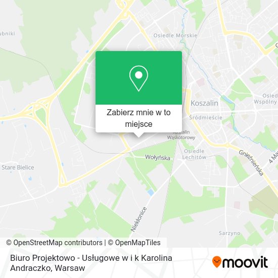 Mapa Biuro Projektowo - Usługowe w i k Karolina Andraczko