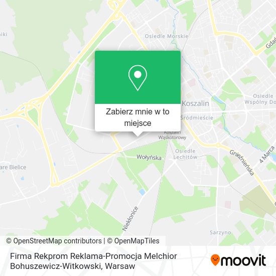 Mapa Firma Rekprom Reklama-Promocja Melchior Bohuszewicz-Witkowski