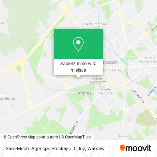 Mapa Sam-Mech. Agencja. Preckajło J., Inż