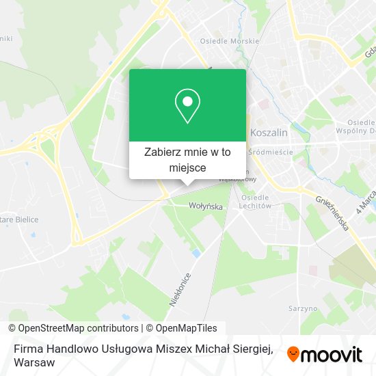 Mapa Firma Handlowo Usługowa Miszex Michał Siergiej