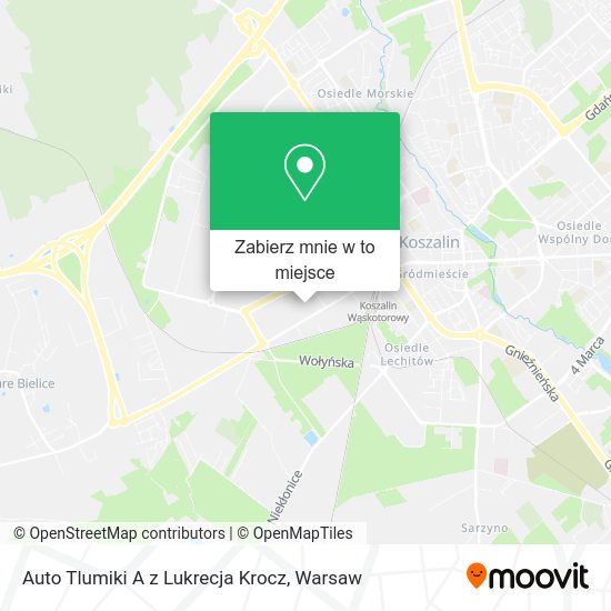 Mapa Auto Tlumiki A z Lukrecja Krocz