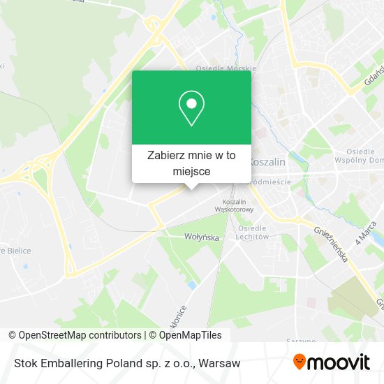 Mapa Stok Emballering Poland sp. z o.o.