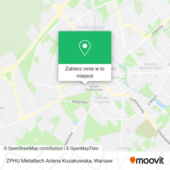 Mapa ZPHU Metaltech Arlena Kozakowska