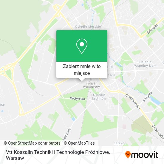 Mapa Vtt Koszalin Techniki i Technologie Próżniowe