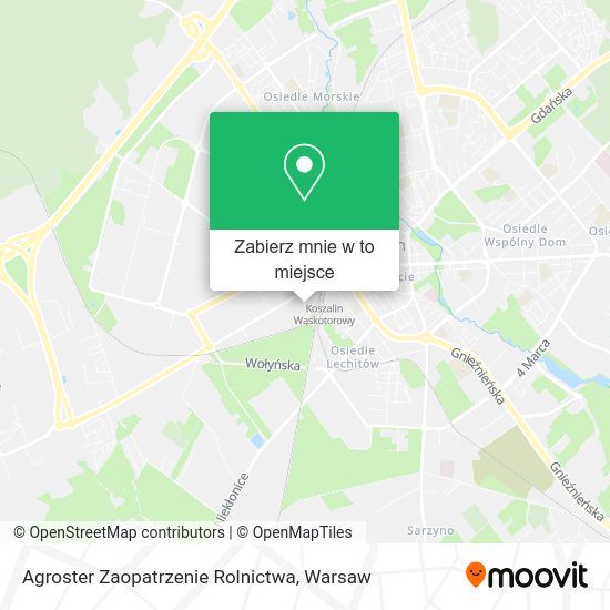 Mapa Agroster Zaopatrzenie Rolnictwa