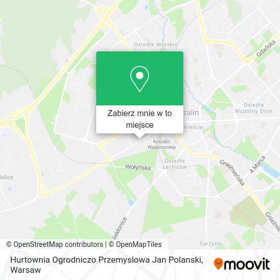 Mapa Hurtownia Ogrodniczo Przemyslowa Jan Polanski