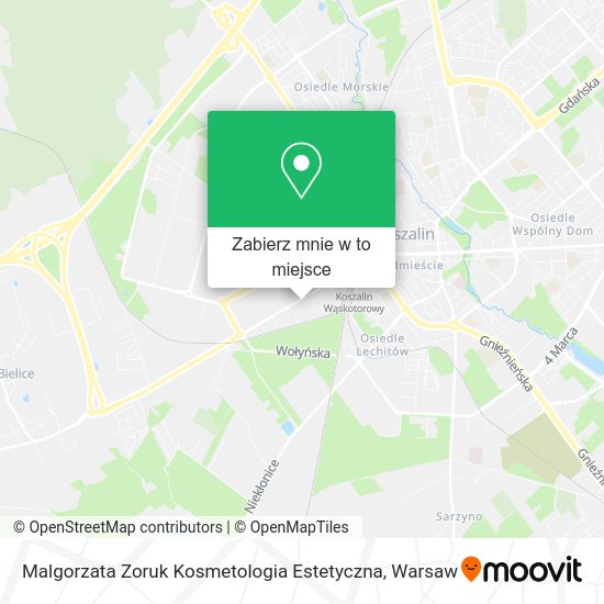 Mapa Malgorzata Zoruk Kosmetologia Estetyczna