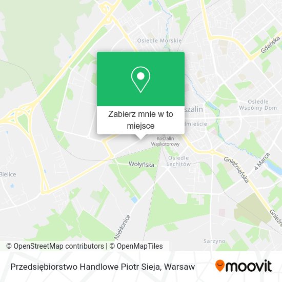 Mapa Przedsiębiorstwo Handlowe Piotr Sieja