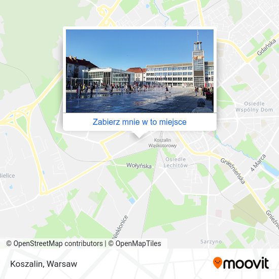 Mapa Koszalin