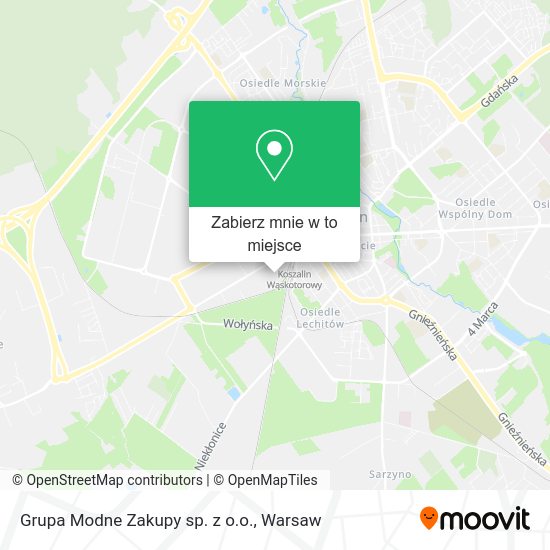 Mapa Grupa Modne Zakupy sp. z o.o.