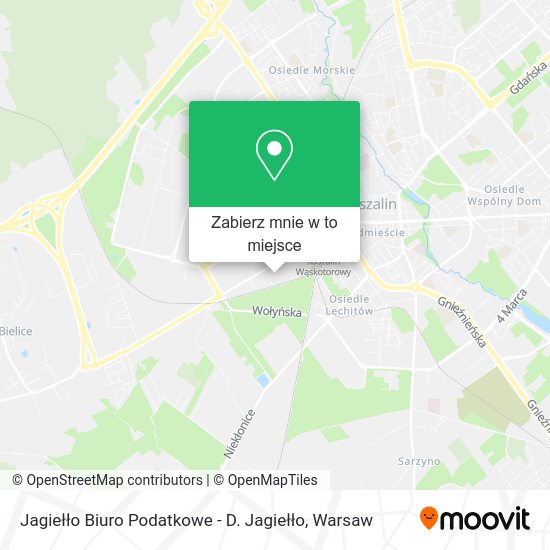 Mapa Jagiełło Biuro Podatkowe - D. Jagiełło