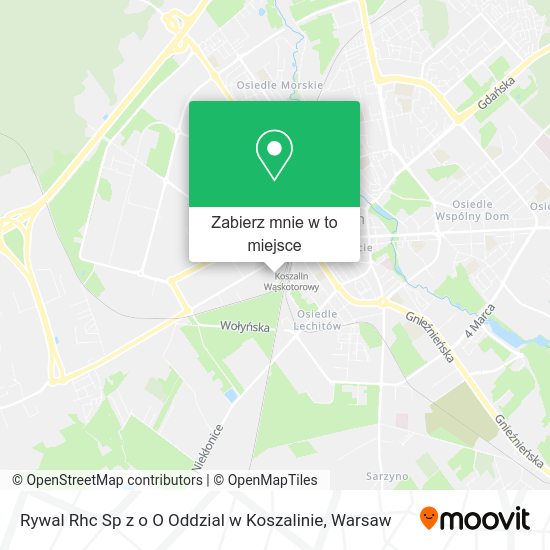 Mapa Rywal Rhc Sp z o O Oddzial w Koszalinie