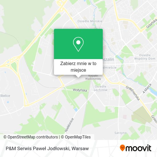 Mapa P&M Serwis Paweł Jodłowski