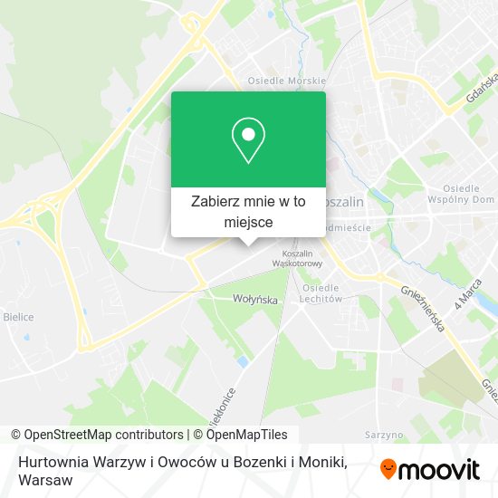 Mapa Hurtownia Warzyw i Owoców u Bozenki i Moniki