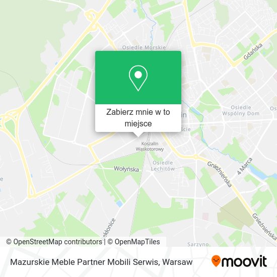 Mapa Mazurskie Meble Partner Mobili Serwis