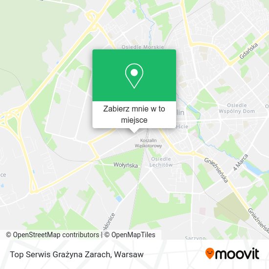 Mapa Top Serwis Grażyna Zarach