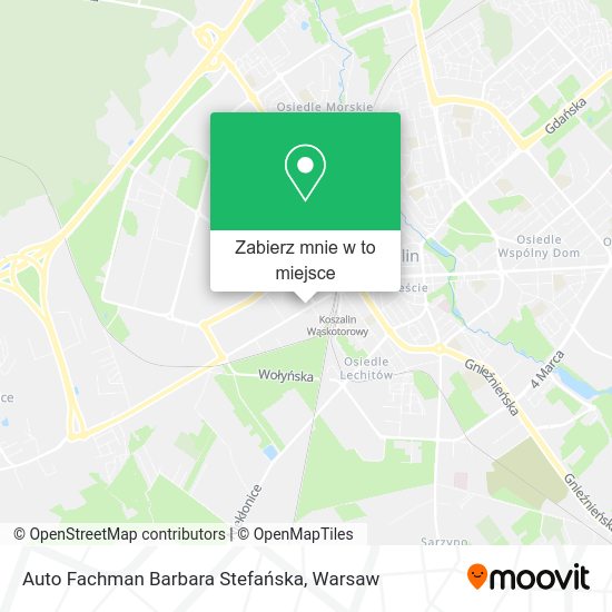 Mapa Auto Fachman Barbara Stefańska