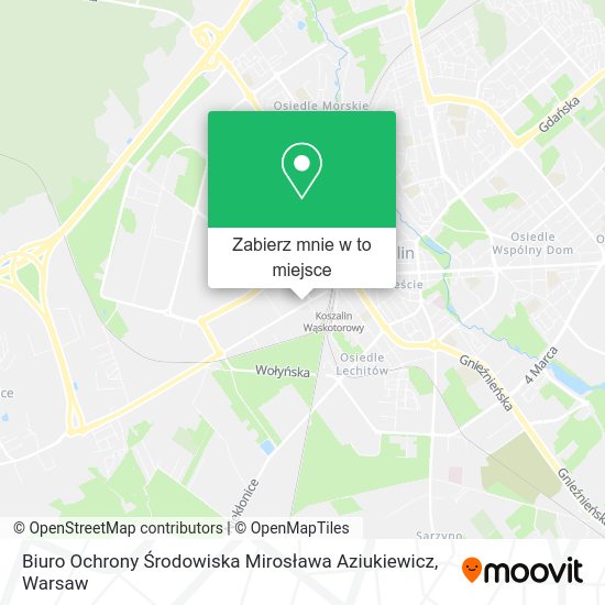 Mapa Biuro Ochrony Środowiska Mirosława Aziukiewicz