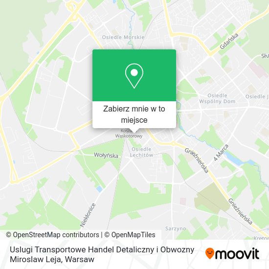 Mapa Uslugi Transportowe Handel Detaliczny i Obwozny Miroslaw Leja