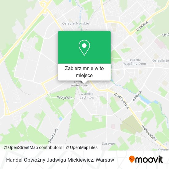 Mapa Handel Obwoźny Jadwiga Mickiewicz