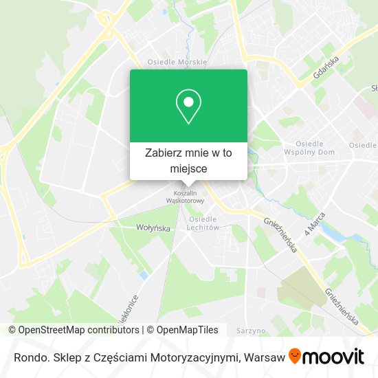 Mapa Rondo. Sklep z Częściami Motoryzacyjnymi