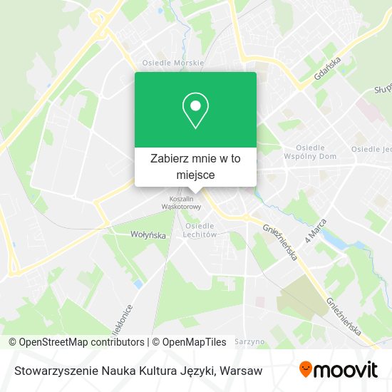 Mapa Stowarzyszenie Nauka Kultura Języki