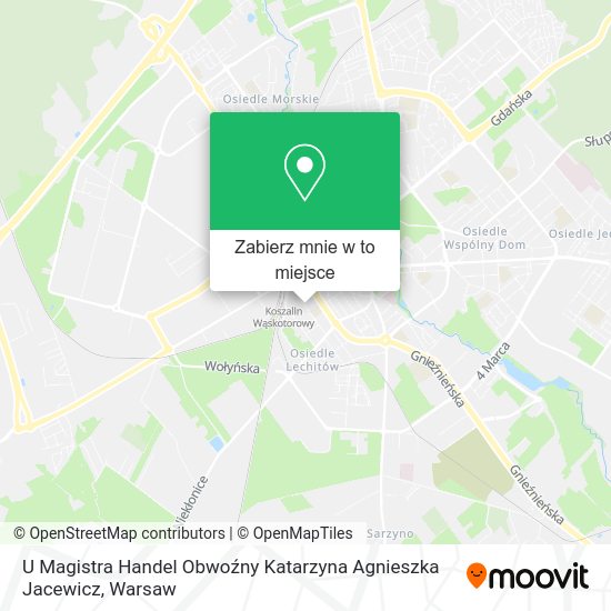 Mapa U Magistra Handel Obwoźny Katarzyna Agnieszka Jacewicz