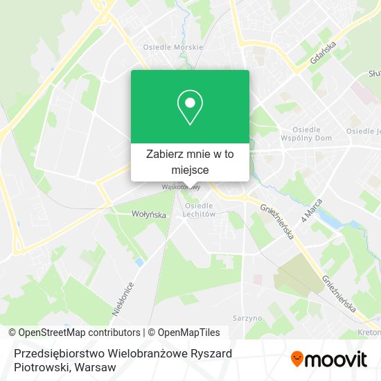 Mapa Przedsiębiorstwo Wielobranżowe Ryszard Piotrowski