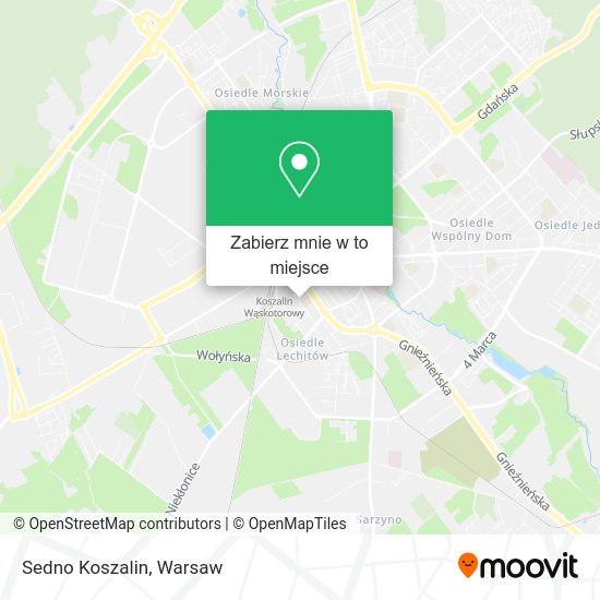 Mapa Sedno Koszalin