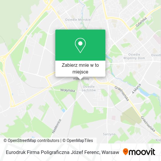 Mapa Eurodruk Firma Poligraficzna Józef Ferenc