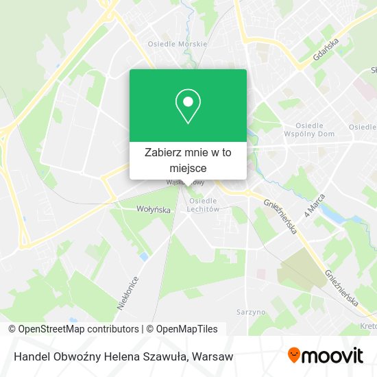 Mapa Handel Obwoźny Helena Szawuła