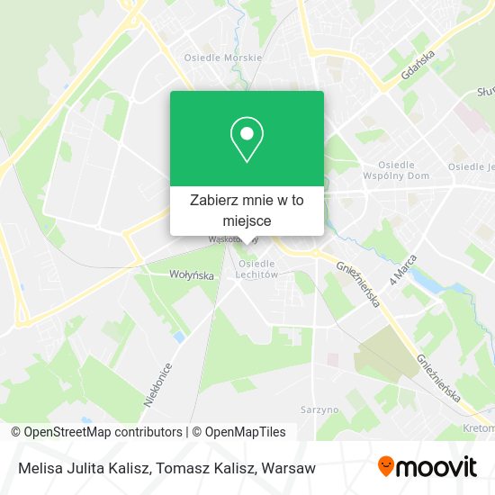 Mapa Melisa Julita Kalisz, Tomasz Kalisz