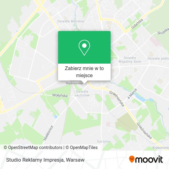 Mapa Studio Reklamy Impresja