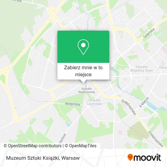 Mapa Muzeum Sztuki Książki