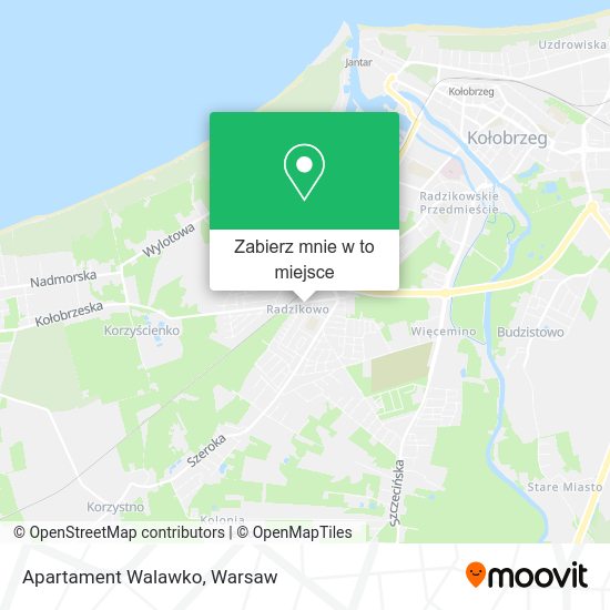 Mapa Apartament Walawko