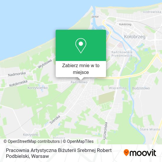 Mapa Pracownia Artystyczna Biżuterii Srebrnej Robert Podbielski