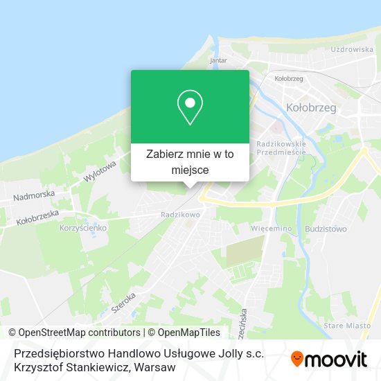 Mapa Przedsiębiorstwo Handlowo Usługowe Jolly s.c. Krzysztof Stankiewicz