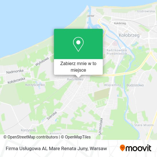 Mapa Firma Usługowa AL Mare Renata Juny