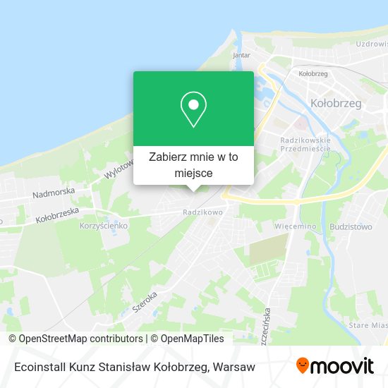 Mapa Ecoinstall Kunz Stanisław Kołobrzeg