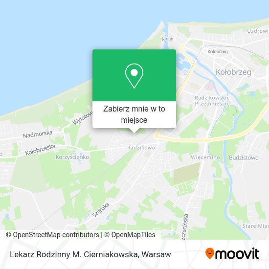 Mapa Lekarz Rodzinny M. Cierniakowska