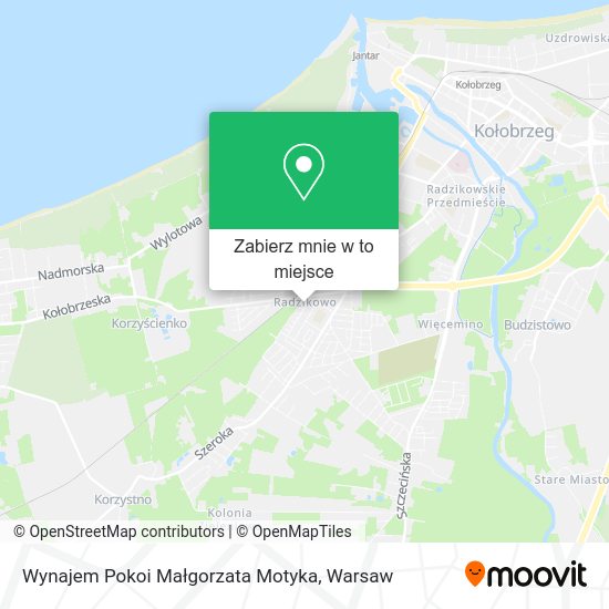 Mapa Wynajem Pokoi Małgorzata Motyka