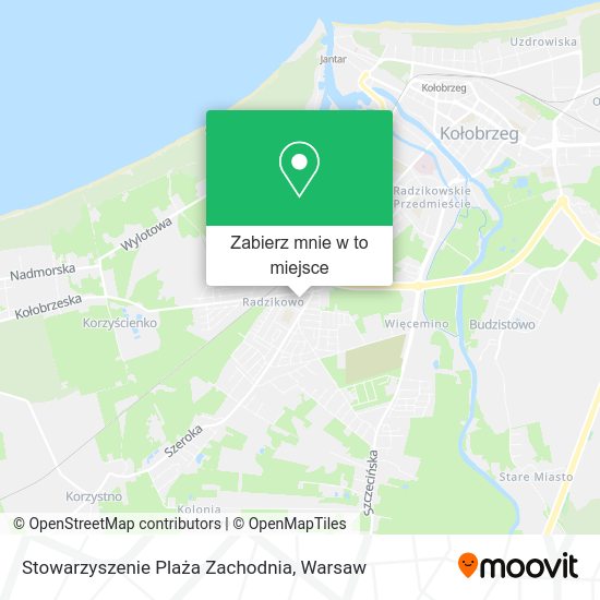 Mapa Stowarzyszenie Plaża Zachodnia