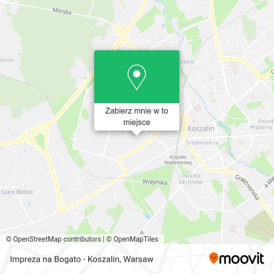 Mapa Impreza na Bogato - Koszalin