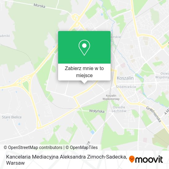 Mapa Kancelaria Mediacyjna Aleksandra Zimoch-Sadecka