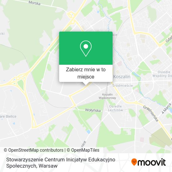 Mapa Stowarzyszenie Centrum Inicjatyw Edukacyjno Społecznych